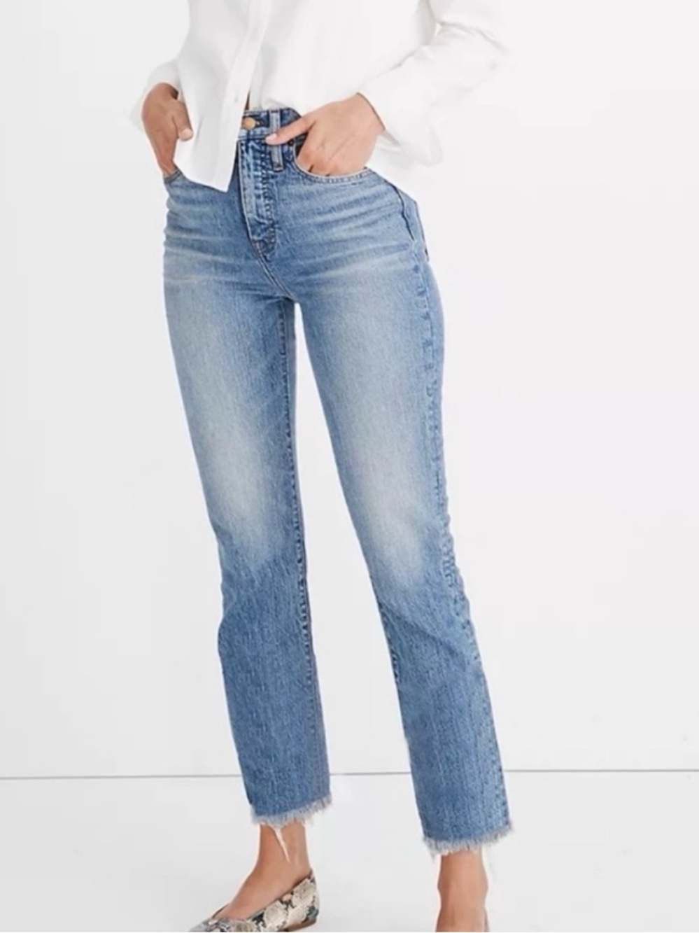 MADEWELL The Perfect Vintage Jean Blue Cotton Denim Size 25